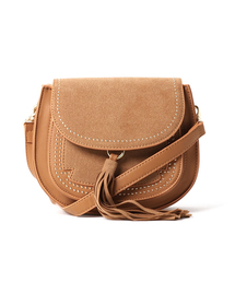 PLAIN CLOTHING | タッセル付きラウンドショルダーバッグ【PLAIN CLOTHING】(ショルダーバッグ)