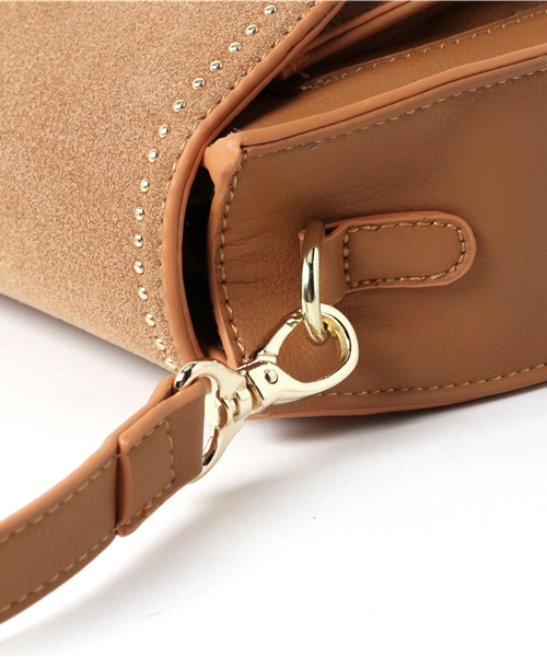 PLAIN CLOTHING（プレーンクロージング）の「タッセル付きラウンドショルダーバッグ【PLAIN CLOTHING】（ショルダーバッグ・レディース・ボルドー/キャメル/グレー/ブラック・FREE）」の6枚目の写真