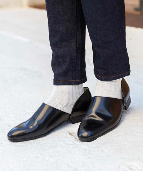 HARUTA（ハルタ）の「[ハルタ] BC ★HARUTA LTHR SPOCK S / スポックシューズ（ローファー・メンズ・ブラック/ワインレッド・25.5cm/26cm/25cm/24.5cm）」の3枚目の写真