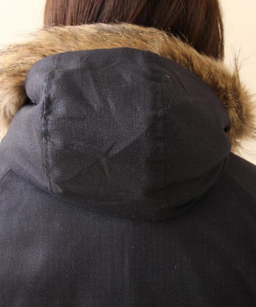 coen(コーエン)の「中綿フーデッドブルゾン(ミリタリージャケット・レディース・ダークグレー/オリーブ・LARGE/MEDIUM)」の18枚目の写真