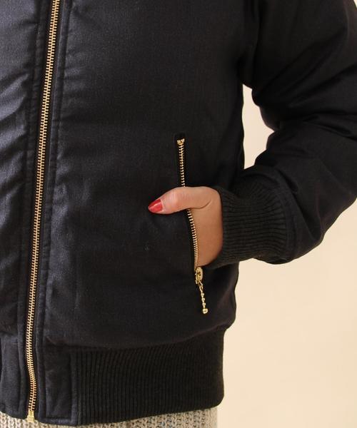 coen(コーエン)の「中綿フーデッドブルゾン(ミリタリージャケット・レディース・ダークグレー/オリーブ・LARGE/MEDIUM)」の19枚目の写真