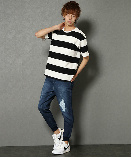 VENCEEXCHANGE（ヴァンスエクスチェンジ）の「ヘンケイナシジBIGTシャツ（Tシャツ/カットソー・メンズ・ホワイト/オフホワイト/ブラック・L/M）」の4枚目の写真