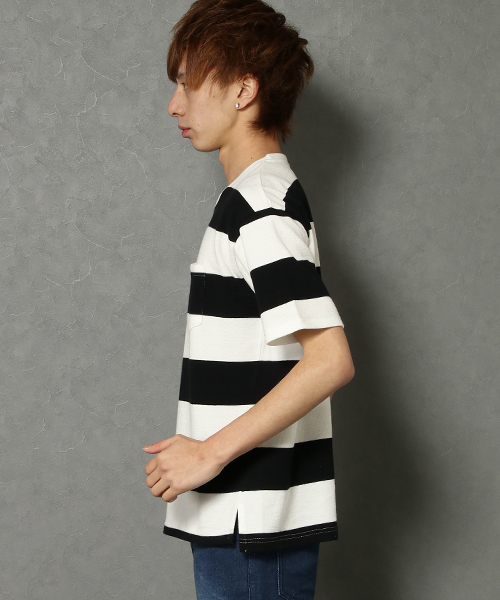 VENCEEXCHANGE（ヴァンスエクスチェンジ）の「ヘンケイナシジBIGTシャツ（Tシャツ/カットソー・メンズ・ホワイト/オフホワイト/ブラック・L/M）」の5枚目の写真