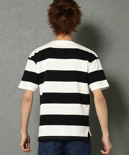 VENCEEXCHANGE（ヴァンスエクスチェンジ）の「ヘンケイナシジBIGTシャツ（Tシャツ/カットソー・メンズ・ホワイト/オフホワイト/ブラック・L/M）」の6枚目の写真