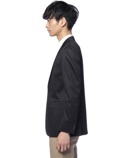 UNITED ARROWS（ユナイテッドアローズ）の「UA コットンポリジャージー ジャケット（スーツジャケット・メンズ・ブラック・42/44/46/48/50）」の2枚目の写真