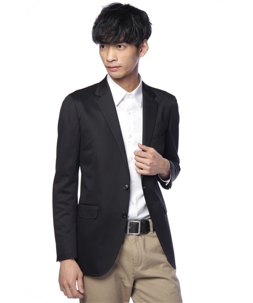 UNITED ARROWS（ユナイテッドアローズ）の「UA コットンポリジャージー ジャケット（スーツジャケット・メンズ・ブラック・42/44/46/48/50）」の4枚目の写真