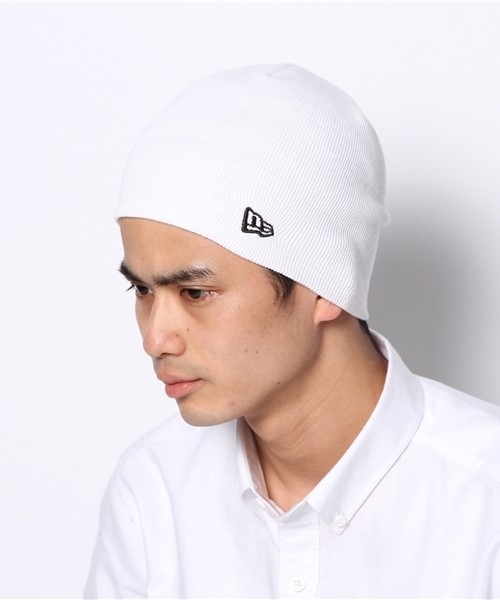 NEW ERA（ニューエラ）の「BLEND BASIC BEANIE WHT/BLK（ニットキャップ/ビーニー・メンズ・ホワイト・FREE）」の6枚目の写真