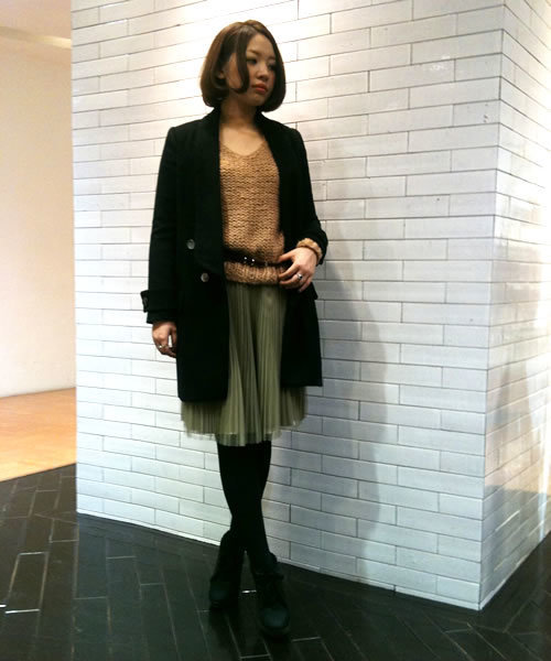 CROON A SONG（クルーンアソング）の「ショールカラーコート（その他アウター・レディース・ブラック/キャメル/ボルドー/ダークグリーン・36/38）」の2枚目の写真