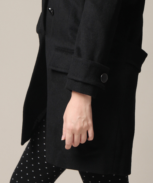 CROON A SONG（クルーンアソング）の「ショールカラーコート（その他アウター・レディース・ブラック/キャメル/ボルドー/ダークグリーン・36/38）」の8枚目の写真