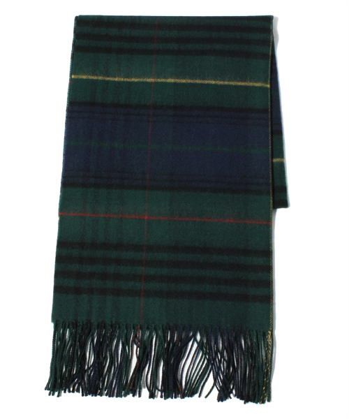 BEAUTY&YOUTH UNITED ARROWS（ビューティーアンドユースユナイテッドアローズ）の「BY ウール チェック ストール 60x180 ◆（ストール/ショール・レディース・ベージュ/レッド/ダークグリーン・フリー）」の2枚目の写真