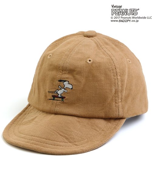 F.O.KIDS（エフオーキッズ）の「PEANUTS CAP(スヌーピー)（キャップ・キッズ・インディゴブルー/ブラウン/チェック/レッド/カーキ/ブラック・58/54/46/50）」の3枚目の写真