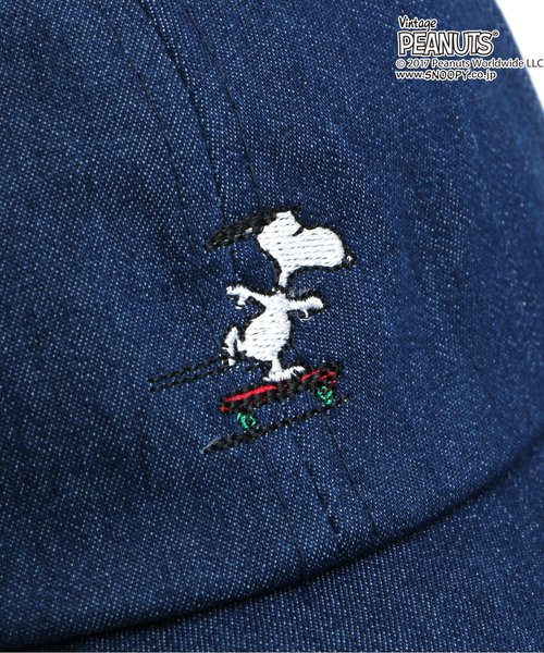 F.O.KIDS（エフオーキッズ）の「PEANUTS CAP(スヌーピー)（キャップ・キッズ・インディゴブルー/ブラウン/チェック/レッド/カーキ/ブラック・58/54/46/50）」の18枚目の写真
