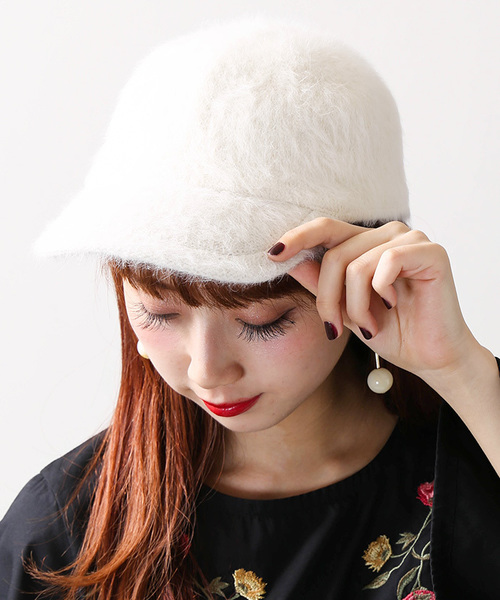 WEGO（ウィゴー）の「WEGO/アンゴラLOWキャップ（キャップ・レディース・ブラック/グレー/ホワイト・FREE）」の16枚目の写真