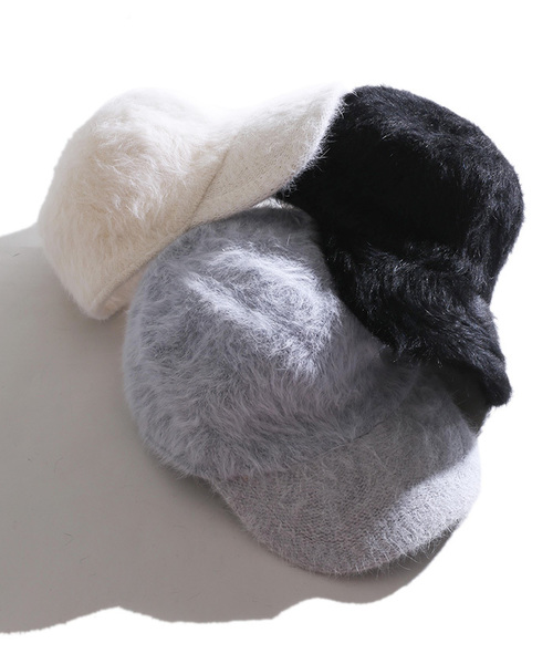 WEGO（ウィゴー）の「WEGO/アンゴラLOWキャップ（キャップ・レディース・ブラック/グレー/ホワイト・FREE）」の14枚目の写真