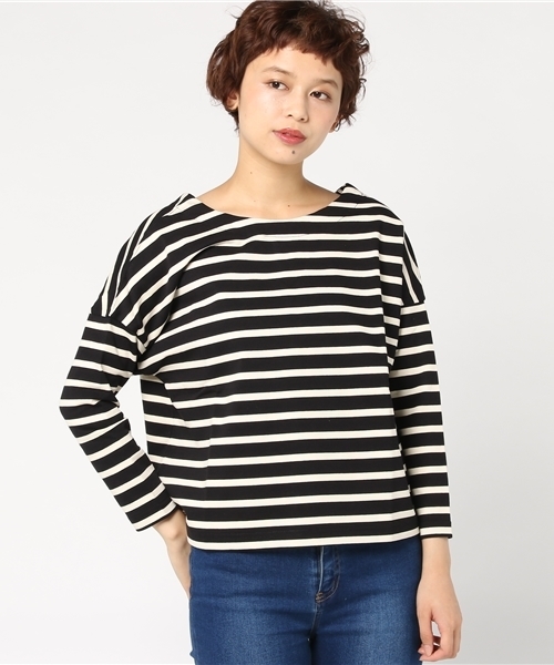 RIVE DROITE（リヴドロワ）の「デラベボーダープルオーバー（Tシャツ/カットソー・レディース・ブラック/ネイビー/レッド・FREE）」の2枚目の写真