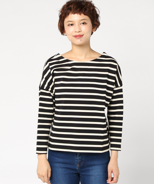 RIVE DROITE（リヴドロワ）の「デラベボーダープルオーバー（Tシャツ/カットソー・レディース・ブラック/ネイビー/レッド・FREE）」の8枚目の写真