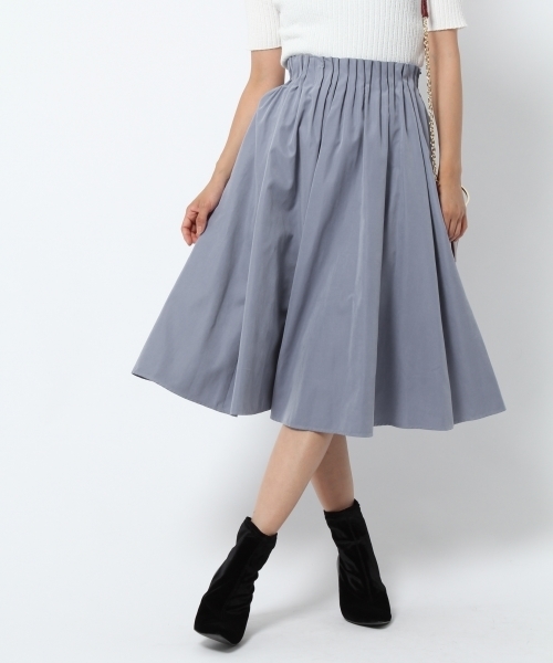 laboratory work（ラボラトリーワーク）の「【大人気】タックミディフレアスカート（スカート・レディース・ネイビー/キャメル/ピンク/ブルー系その他7/ピンク系その他/ブルー系その他/ライトグレー/グリーン/ブルー系その他2/チェリーピンク・MEDIUM）」の8枚目の写真