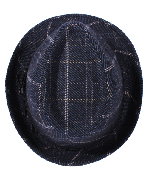 8(eight)(エイト)の「チェック 中折れ ハット 帽子(ハット・メンズ・ネイビー/グリーン・FREE)」の8枚目の写真