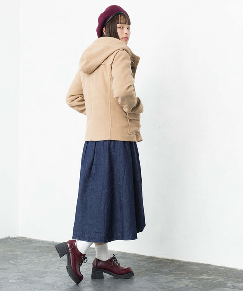 WEGO（ウィゴー）の「WEGO/ダッフルコート（ダッフルコート・レディース・ネイビー/キャメル・MEDIUM/LARGE）」の14枚目の写真