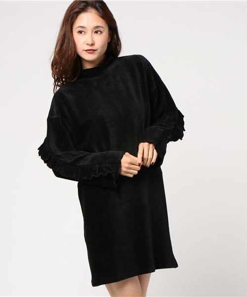 WEGO（ウィゴー）の「WEGO/カットコールフリルスリーブワンピース（ワンピース・レディース・ライトピンク/ブラック/オフホワイト・FREE）」の16枚目の写真