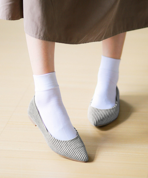 menue(メヌエ)の「イイ女ポインテッド ポインテッドトゥ ぺたんこ パンプス(パンプス・レディース・アッシュグレー/グレー/ピンクベージュ/ホワイト/ラベンダー/その他1/ベージュ/ベージュ系その他/ピンク系その他・22.5cm/23.5cm/26.5cm/24.5cm/22.0cm/23.0cm/25.0cm/21.5cm/25.5cm/21.0cm/24.0cm/26.0cm)」の9枚目の写真