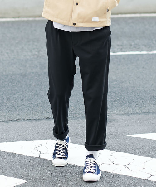 L&HARMONY（エルアンドハーモニー）の「[L&HARMONY / エルアンドハーモニー] ポンチスウェットイージースラックス（スラックス・メンズ・ブラック/ネイビー/グレー・LARGE/MEDIUM）」の2枚目の写真