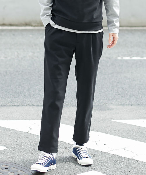 L&HARMONY（エルアンドハーモニー）の「[L&HARMONY / エルアンドハーモニー] ポンチスウェットイージースラックス（スラックス・メンズ・ブラック/ネイビー/グレー・LARGE/MEDIUM）」の10枚目の写真