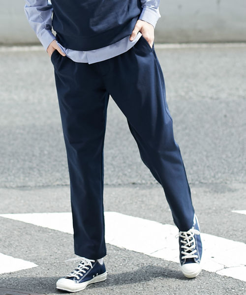 L&HARMONY（エルアンドハーモニー）の「[L&HARMONY / エルアンドハーモニー] ポンチスウェットイージースラックス（スラックス・メンズ・ブラック/ネイビー/グレー・LARGE/MEDIUM）」の16枚目の写真