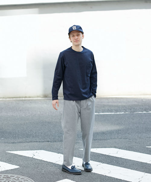 L&HARMONY（エルアンドハーモニー）の「[L&HARMONY / エルアンドハーモニー] ポンチスウェットイージースラックス（スラックス・メンズ・ブラック/ネイビー/グレー・LARGE/MEDIUM）」の22枚目の写真