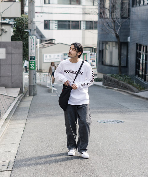 VANS（バンズ）の「VANS/ヴァンズ BMX L/S T-Shirt（Tシャツ/カットソー・メンズ・ホワイト/ブラック・XL/M/L）」の5枚目の写真