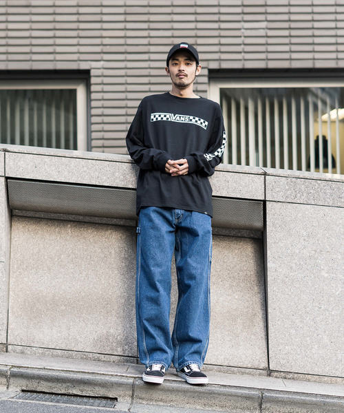 VANS（バンズ）の「VANS/ヴァンズ BMX L/S T-Shirt（Tシャツ/カットソー・メンズ・ホワイト/ブラック・XL/M/L）」の6枚目の写真