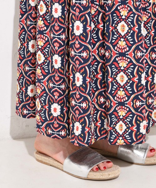 RIVE DROITE（リヴドロワ）の「オーナメントプリントマキシスカート-（スカート・レディース・オフホワイト/ネイビー・FREE）」の14枚目の写真