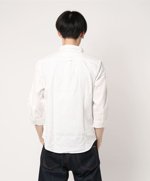 Request(リクエスト)の「【REQUEST】 綿麻 7分袖シャツ プレーン(シャツ/ブラウス・メンズ・ネイビー/ブラック/ライトピンク/オフホワイト/ブルー・3/4/2)」の7枚目の写真