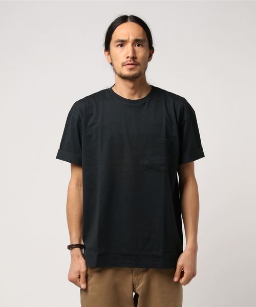 おしゃれスタ(オシャレスタ)の「ルーズシルエット半袖Tシャツ(IR)(Tシャツ/カットソー・メンズ・ベージュ/グレー/オリーブ/ピンク/ホワイト/ブラック・L/M)」の10枚目の写真