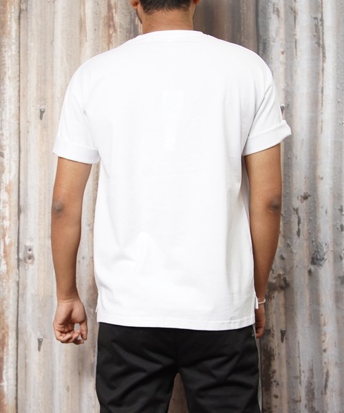 おしゃれスタ(オシャレスタ)の「ルーズシルエット半袖Tシャツ(IR)(Tシャツ/カットソー・メンズ・ベージュ/グレー/オリーブ/ピンク/ホワイト/ブラック・L/M)」の16枚目の写真