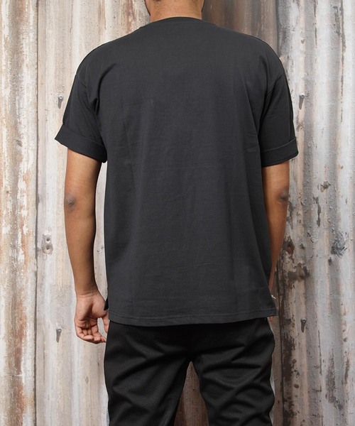 おしゃれスタ(オシャレスタ)の「ルーズシルエット半袖Tシャツ(IR)(Tシャツ/カットソー・メンズ・ベージュ/グレー/オリーブ/ピンク/ホワイト/ブラック・L/M)」の18枚目の写真