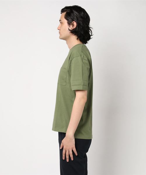 おしゃれスタ(オシャレスタ)の「ルーズシルエット半袖Tシャツ(IR)(Tシャツ/カットソー・メンズ・ベージュ/グレー/オリーブ/ピンク/ホワイト/ブラック・L/M)」の7枚目の写真