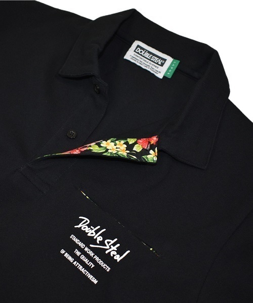 DOUBLE STEAL（ダブルスティール）の「Cut pocket POLO　ポロ（ポロシャツ・メンズ・ホワイト系その他/ブラック系その他/ホワイト系その他2/ブラック系その他2・MEDIUM/LARGE/X-LARGE）」の3枚目の写真