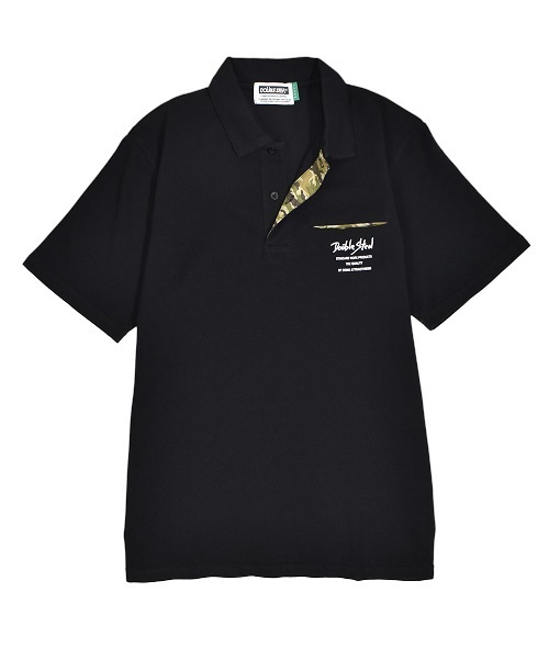 DOUBLE STEAL（ダブルスティール）の「Cut pocket POLO　ポロ（ポロシャツ・メンズ・ホワイト系その他/ブラック系その他/ホワイト系その他2/ブラック系その他2・MEDIUM/LARGE/X-LARGE）」の4枚目の写真