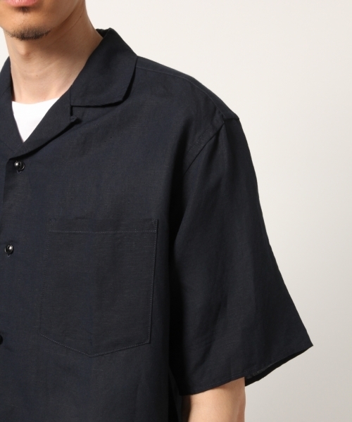 GLOBAL WORK(グローバルワーク)の「リネンオープンカラーシャツ半袖/789422(シャツ/ブラウス・メンズ・ミント/ホワイト系その他2/ベージュ/ダークブルー/レッド・SMALL/X-LARGE/MEDIUM/LARGE)」の10枚目の写真