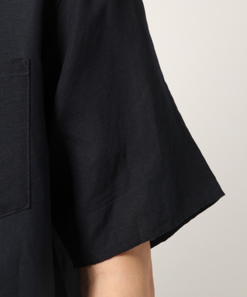 GLOBAL WORK(グローバルワーク)の「リネンオープンカラーシャツ半袖/789422(シャツ/ブラウス・メンズ・ミント/ホワイト系その他2/ベージュ/ダークブルー/レッド・SMALL/X-LARGE/MEDIUM/LARGE)」の12枚目の写真