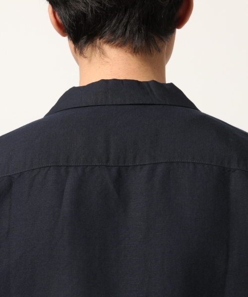 GLOBAL WORK(グローバルワーク)の「リネンオープンカラーシャツ半袖/789422(シャツ/ブラウス・メンズ・ミント/ホワイト系その他2/ベージュ/ダークブルー/レッド・SMALL/X-LARGE/MEDIUM/LARGE)」の8枚目の写真