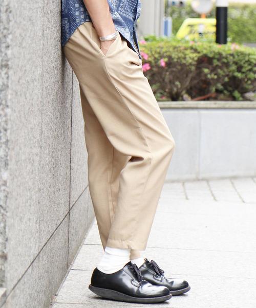 coen（コーエン）の「Pトロピカルイージースラックスアンクルパンツ（スラックス・メンズ・ダークグレー/ベージュ・SMALL/MEDIUM/LARGE/X-LARGE）」の19枚目の写真