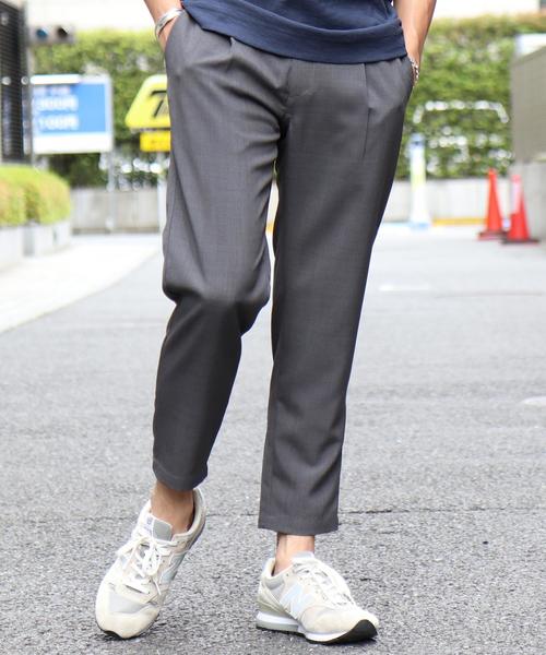 coen（コーエン）の「Pトロピカルイージースラックスアンクルパンツ（スラックス・メンズ・ダークグレー/ベージュ・SMALL/MEDIUM/LARGE/X-LARGE）」の20枚目の写真