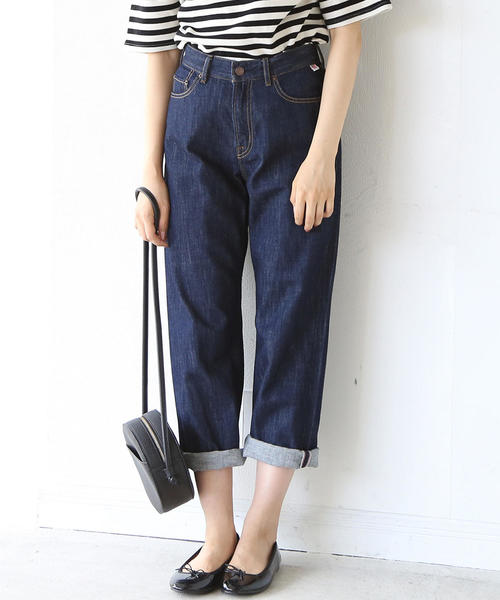 coen（コーエン）の「USA CTN ハイライズ5ポケットデニムパンツ（デニムパンツ・レディース・ネイビー/ブラック/ブルー・LARGE/SMALL/MEDIUM）」の2枚目の写真