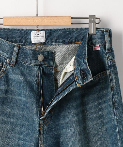 coen（コーエン）の「USA CTN ハイライズ5ポケットデニムパンツ（デニムパンツ・レディース・ネイビー/ブラック/ブルー・LARGE/SMALL/MEDIUM）」の19枚目の写真