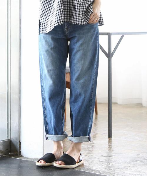 coen（コーエン）の「USA CTN ハイライズ5ポケットデニムパンツ（デニムパンツ・レディース・ネイビー/ブラック/ブルー・LARGE/SMALL/MEDIUM）」の10枚目の写真