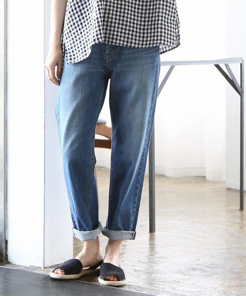 coen（コーエン）の「USA CTN ハイライズ5ポケットデニムパンツ（デニムパンツ・レディース・ネイビー/ブラック/ブルー・LARGE/SMALL/MEDIUM）」の9枚目の写真
