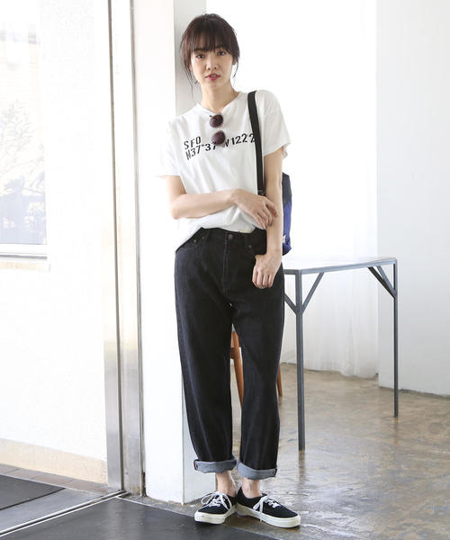 coen（コーエン）の「USA CTN ハイライズ5ポケットデニムパンツ（デニムパンツ・レディース・ネイビー/ブラック/ブルー・LARGE/SMALL/MEDIUM）」の15枚目の写真