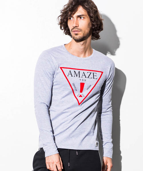 AZbyjunhashimoto_(エーゼイバイジュンハシモト)の「AZ by junhashimoto(エーゼイ バイ ジュンハシモト)プリントロング 半袖Tシャツ(Tシャツ/カットソー・メンズ・ブラック/グレー/ホワイト・LARGE/X-LARGE/SMALL/MEDIUM)」の3枚目の写真